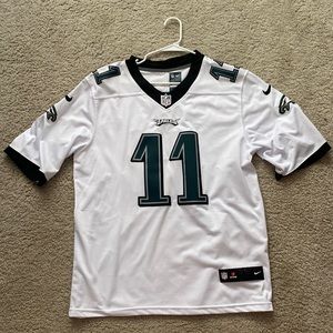 AJ Brown Philadelphia Eagles Mens White Nike Jersey Size Large NEW